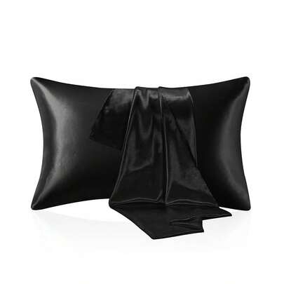 1pc Satin Pillowcase, Silk Pillow Case For Hair And Skin, Luxurious And Silky Smooth, Ultra Soft And Breathable, No Filler, Machine Washable,Fall Decor,Autumn Decor,Room Decor