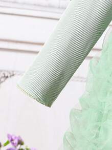 Young Girl Elegant Stylish Red Party Dress, Mixed Furry Fabric, Suitable For Birthday, New Year, Party, Outing, Daily Wear, Fit For Autumn & Spring, Fashion Cute Girly