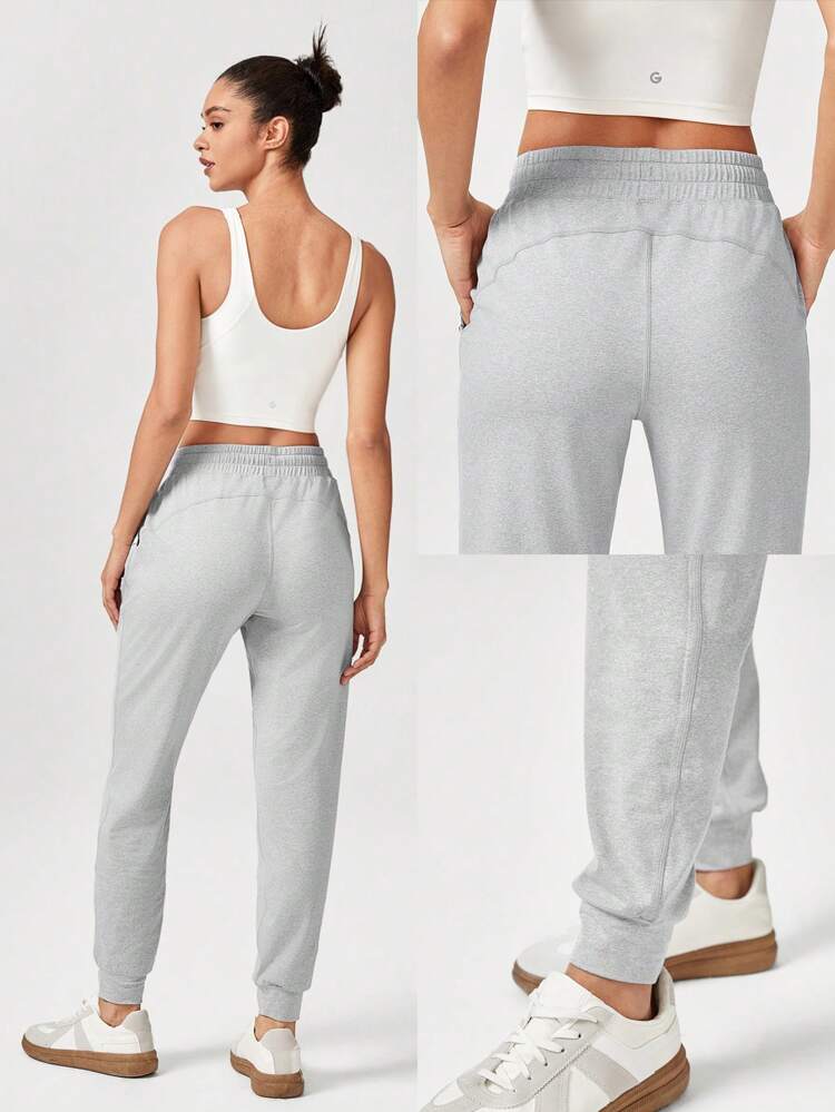 24 Zoll Cloudknit Regular Fit Jogginghose mit Kordelzug und Taschen, knöchellang, Herbst