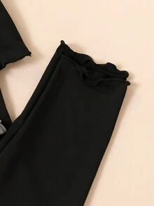 2pcs/Set Tween Girl Casual Comfy Printed Skirt And Leggings Set, Spring Autumn - Multicolor - View 4