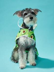 Petsin 宠物专用牛油果印花防水连帽雨披 - 彩色 - 查看 9