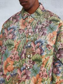 SUMWON Áo sơ mi Jacquard Crop Fit có nút thêu - Nhiều màu - Xem 3