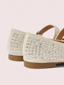 CUCCOO DOLLMOD Women's Fashionable Apricot Ballerina Mary Jane Flat Shoes, Cute And Sweet For Students Fall