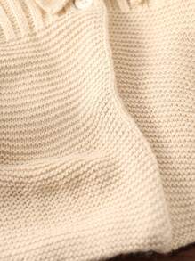 Fashionable Thermal Cardigan For Baby Girls - Apricot - View 4