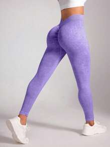 Women's Seamless Ruched Butt Leggings, Sports