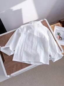 Souflis Souflis 男童休闲运动白衬衫，春秋季节