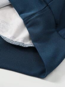 ROMWE MEN Street Life Men Spring & Autumn Graphic Print Long Sleeve Hooded Sweatshirt - Multicolor - View 3