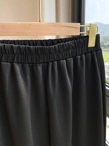 Comfortcana Quần nỉ thể thao baggy chạy bộ Air Layer Fleece màu đen, phù hợp với mọi phong cách và đa năng, mùa thu và đông - màu đen - Xem 4