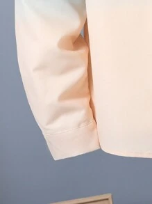 2pcs Teenage Boys' Ombre Woven Long Sleeve Shirt And Cargo Pants Set - Multicolor - View 4