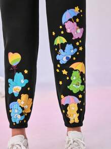 SHEIN Maternity Casual Adjustable High Waist Yoga Pants - Black - View 9