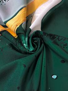 SHEIN Clasi Damska bluzka z kołnierzykiem i guzikami z przodu, z długim rękawem i swobodnym krojem - Wielokolorowe - Zobacz 7