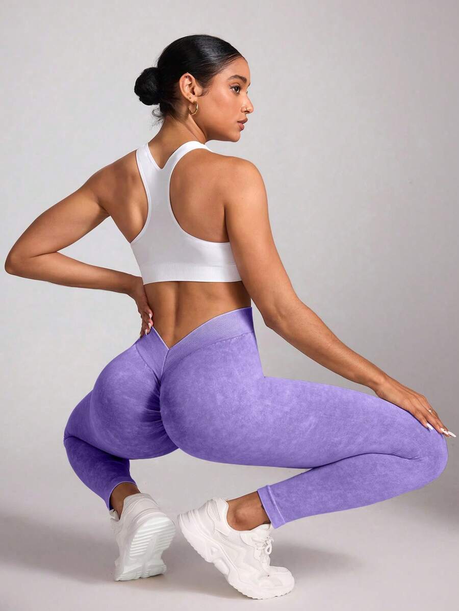 Women's Seamless Ruched Butt Leggings, Sports