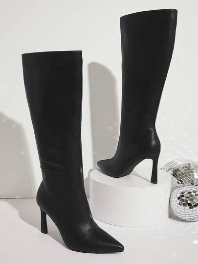 SHUZIA Pointy Toe Skinny Heel Tall Shaft Boot Holiday Vacay Vibe For And Summer Shoes Spring Shoes Spring Break Easter For Christmas