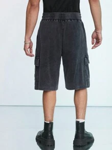 Manfinity VCAY 新款男士休閒針織直筒運動短褲 - 彩色 - 查看 7