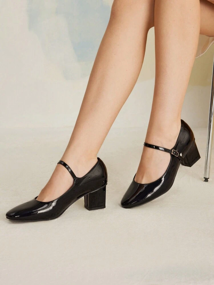 Zapatos de plataforma de tacón alto de estilo Mary Jane para mujer, bruja del Halloween otoñal