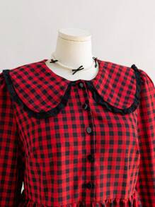 Soleia WYWH 大码女式度假彼得潘领 A 字形心形口袋连衣裙 - 彩色 - 查看 5