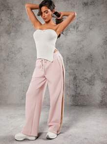 Hauture Stripe Side Drawstring Sweatpants