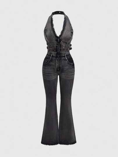 USA製 HOT & THE GANG Overalls y2k オーバーオール Vintage Y2K Extremely Rare Snoop Dogg Clothing Company Denim