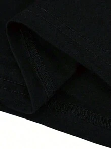 Maweii 大码骷髅印花短袖圆领上衣和短裤休闲套装