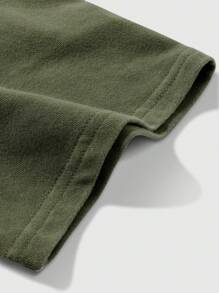 Manfinity EMRG Camiseta casual de hombre con estampado de eslogan, verano