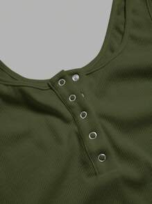 Slaydiva Top de camisa blanca casual con cuello en U profundo y espalda de tirantes - C