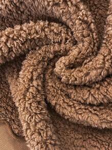 SHEIN LUNE Chaqueta bomber con cierre y caída de hombros