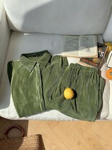 Comfortcana 绿色编织女式休闲套装 - 綠色 - 查看 8