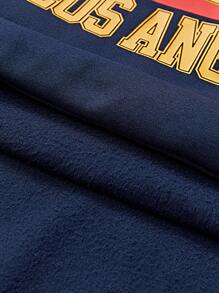 Manfinity VCAY Men's Printed Loose Knitted Hooded Sweatshirt, For Fall Winter - Multicolor - View 6