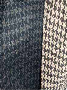 Ellegaria. 千鳥格印花雙排釦馬甲西裝外套