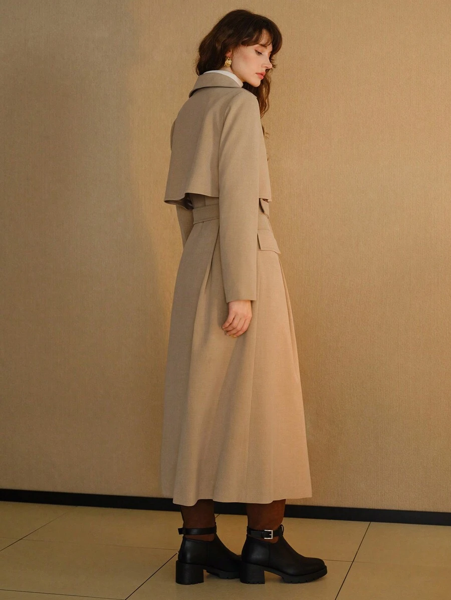 MOTF STUDIO 秋冬季双排扣系腰带风衣