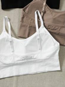 SHEIN Sport Studio 3pcs Solid Sports Bra