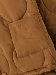 SHEIN 2pcs/Set Young Boys Casual Hooded  Cardigan Jacket And Washed Denim Pants, Comfortable Outfit For Daily Wear, Autumn Winter - Brown - View 5
