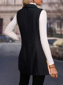 SHEIN Clasi Women's Casual Cartoon Character Printed Vest Jacket