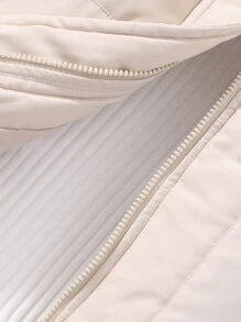 Tween Girls Fashionable  Coat With Furry Collar - Khaki - View 6