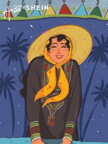 Mulvari Women Graphic Print Hooded Loose Fit Casual Sweatshirt, Casual Comfy Pullover Top Outfit  Fall Outfit