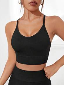 Easithlete 交叉露背運動型文胸