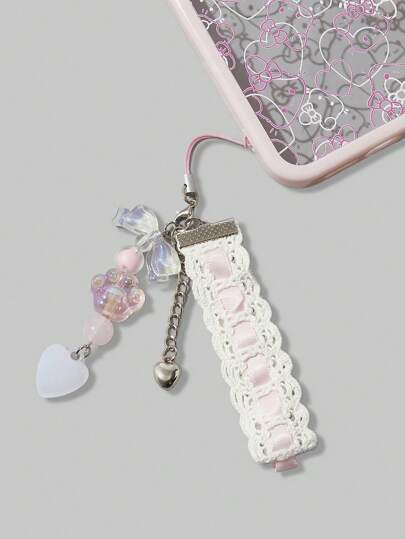 Kawaii 1 pieza Funda de silicona brillante en forma de corazón rosa para teléfono compatible con iPhone 11 12 13 14 15 Pro Max
