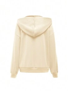 Mulvari Women's Graphic Print Hooded Loose Fit Casual Streetwear Sweatshirt, Casual Comfy Pullover Top Outfit  Fall Outfit