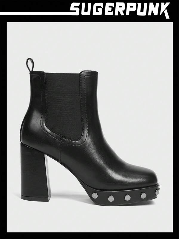 Sugerpunk Women Fashion High Heel Ankle Boots