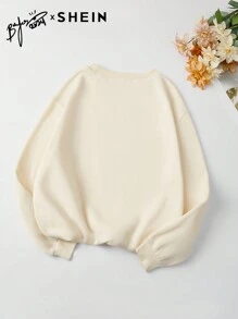 Mulvari Women's Floral Print Loose Fit Round Neck Long Sleeve Sweatshirt For Autumn And Winter, Casual Comfy Pullover Top Outfit