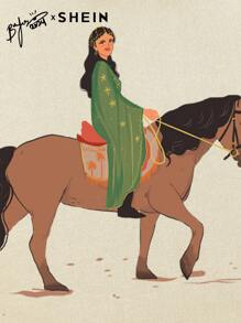 Mulvari Women's Graphic Print Hooded Loose Fit Casual Streetwear Sweatshirt, Casual Comfy Pullover Top Outfit  Fall Outfit