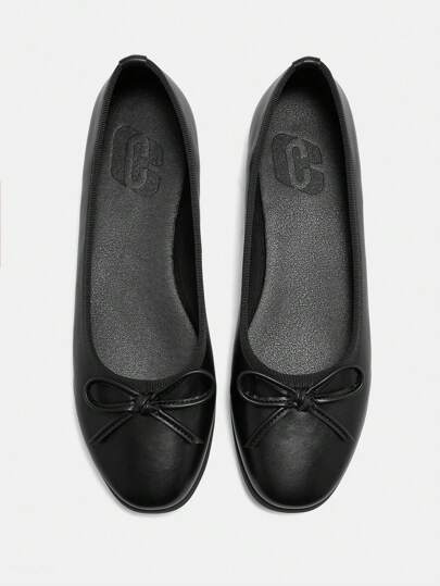 CUCCOO BIZCHIC Women Simple Solid Color Bow Decor Flat Loafers, Casual Daily Summer Spring Shoes Spring Break Easter For Christmas