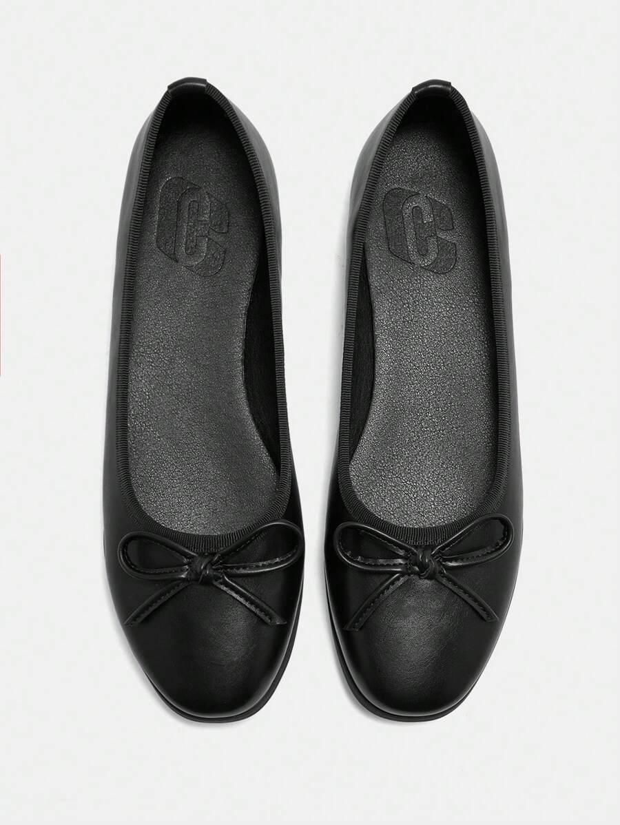 CUCCOO BIZCHIC Women Simple Solid Color Bow Decor Flat Loafers, Casual Daily Summer Spring Shoes Spring Break Easter