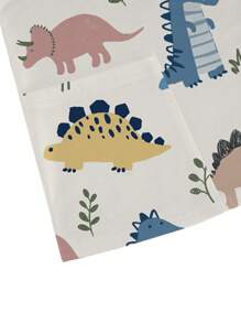 PopScrub V-Neck Cartoon Print Pocketed Long Sleeve Uniform Scrub Top - Multicolor - View 4