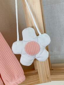 SHEIN Baby Girls' Jacquard Collared Jacquard Bomber Jacket With Handbag, Spring Autumn - Pink - View 6