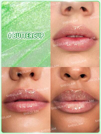 The Powerpuff Girls X SHEGLAM Super Trio Lip Gloss-Buttercup Moisturizing Lip Gloss High-Shine Glossy Glow Non-Sticky Liquid Lipcolor Liquid Lipstick Lip Oil Lip Care Hydrating Sleep Mask Lip Makeup Graduation Birthday Holiday Summer Fall Autumn Y2K Fancy Fashion Women Makeup Cosmetic Party Beach Travel Camping Outdoors School Campus Trip Festivals Decor Gift Present Rose Girl Cosplay Best Color Charm Vibe