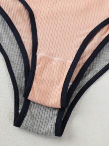 7pcs/Set Women's  Briefs, Autumn/Winter - Multicolor - View 6