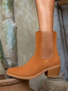 Styleloop Women Fashion Party Apricot Ankle Boots And Booties, Fall Shoes Fall - Brown - View 11