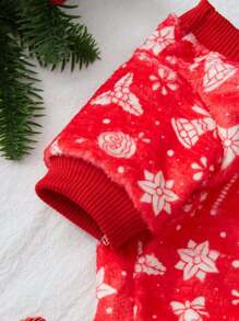 Hanes space 艺术家 1 件圣诞印花红色羊毛保暖宠物运动衫，节日，新年 - 彩色 - 查看 4