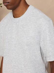 SUMWON Crop Fit Premium Heavyweight Tee - Light Grey - View 5